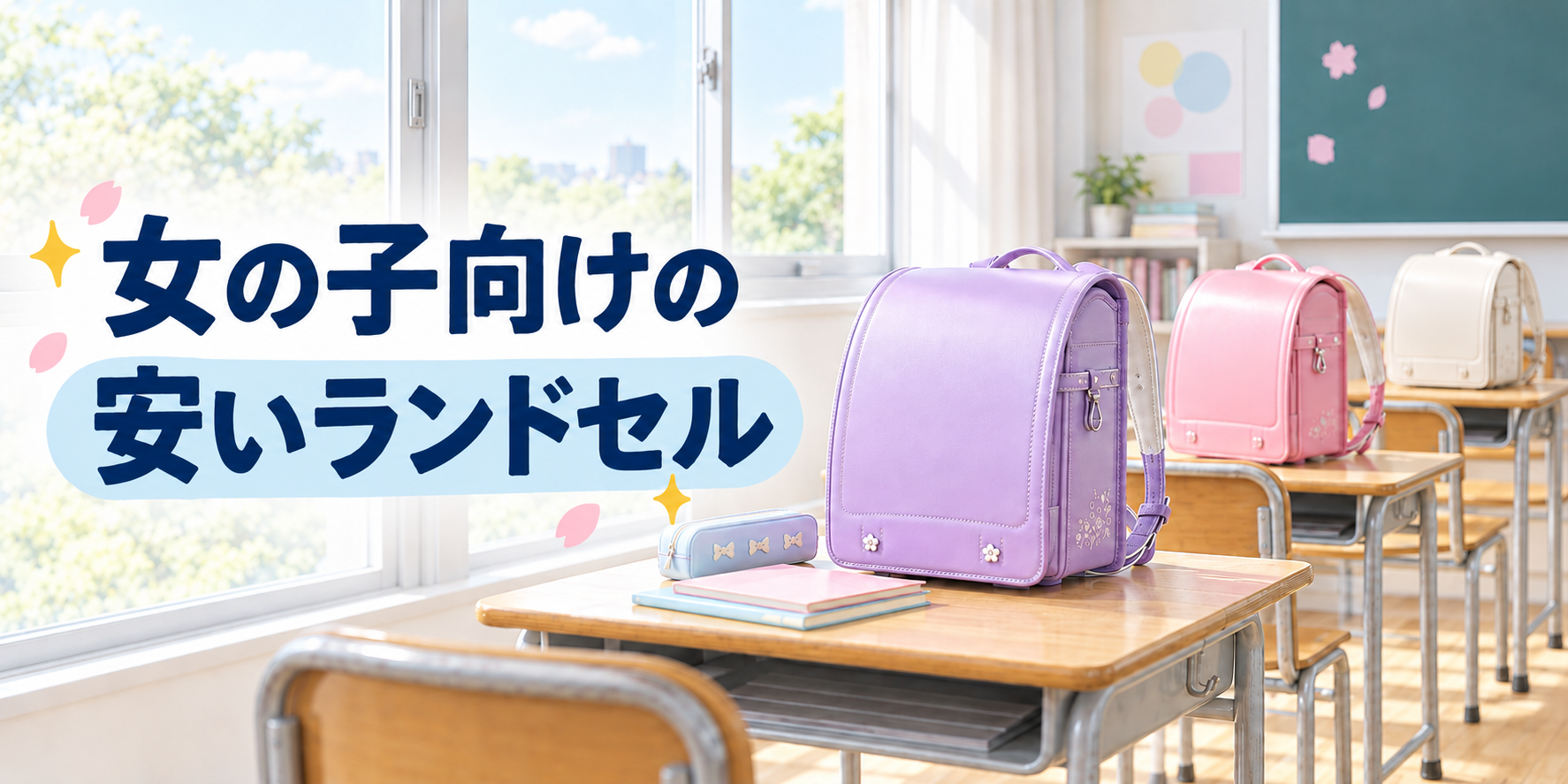 女の子向けの安いランドセル